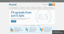 Desktop Screenshot of finspreads.com