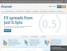 Tablet Screenshot of finspreads.com